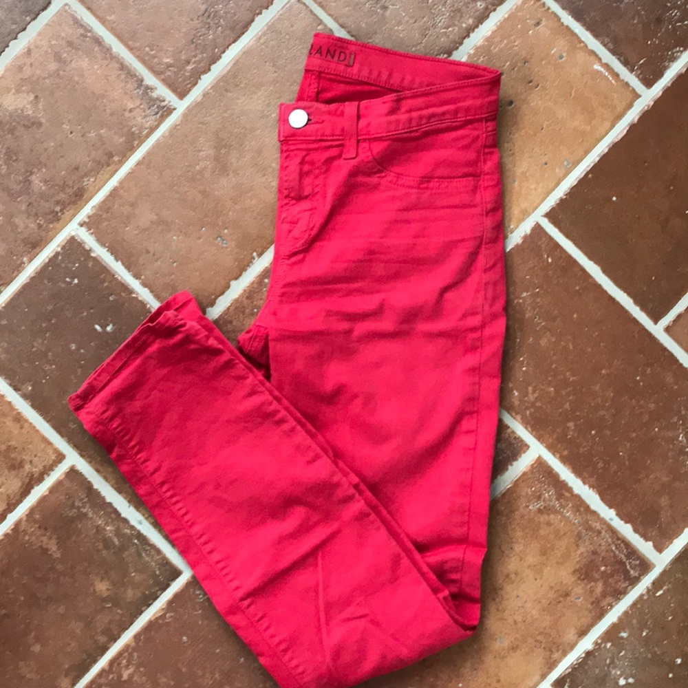 J Brand 811 skinny leg twill pants